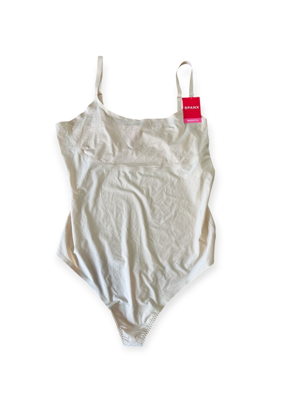 Spanx Cami Thong Bodysuit Smooth Soft Nude 2X NWT